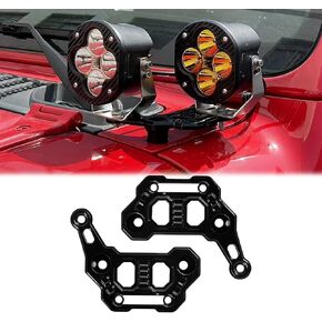 أقواس تثبيت ثنائية للضوء ، أقواس ضباب LED A-Pillar LED الخفيفة لخواص الخفيفة لعام 2018-2024 Jeep Wrangler JL Jlu Gladiator JT