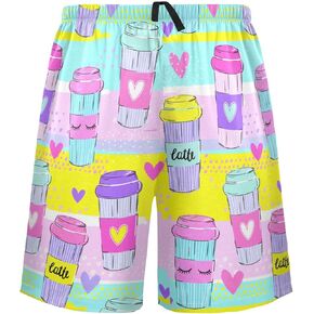 visesunny Men's Pajama bottoms Lounge Sleep Shorts Cute Soft Comfortable Breathable Pajamas Shorts with Pockets