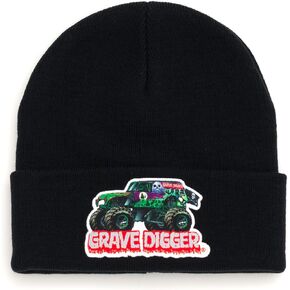 Monster Jam Grave Digger Newborn Baby Boys Beanie Winter Hat Black OS