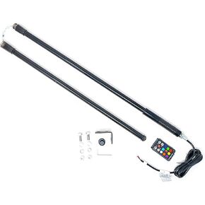 Alpena - BriteWhip Automotive LED Whip Lights, Premium Pole UTV Whip Lights for Car Exterior, Light Whip Pole with Remote Control, Universal Fit, 32 Preset Patterns and 51 Colors, 44.5 Inches, 1 Count