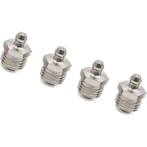 4pcs M14 x 1.5 Nickel Plated Straight Grease Nipple Fitting for Car Stylish Design