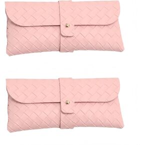 2 Pcs Sunglasses Pouch Leather Dustproof Sunglasses Storage Pouch Sunglasses Organizer Eyeglasses Carrying Case