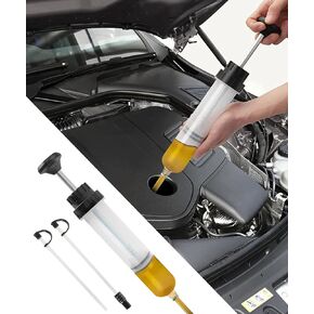 Automotive Fluid Extractor,Oil Extractor Pump,Car Accessories Fluid Extractor,Transmission Fluid Pump with 2 Extension Tube,Fit for Transmission Brake Fluid Steering Gear Oil Engine Oil Change