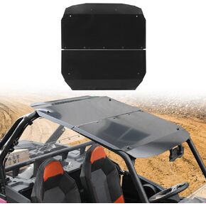 HAKA TOUGH Aluminum Roof Top for Polaris RZR XP 1000 Accessories 2014-2023, 2 Piece Hard Coated Aluminum Roof Top for Polaris RZR XP Turbo/RZR 900 / RZR S 1000, 2-Seater Sun Visor Cover roof
