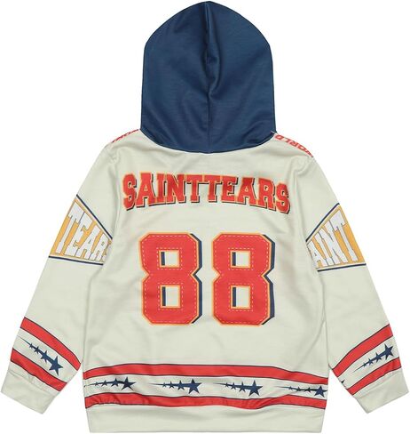 Boys Casual Hoodies Jersey Hoodie Pullover Letter Print Y2K Hooded Vintage Sweatshirt for Kids (2-7 Years) in Saudi Arabia