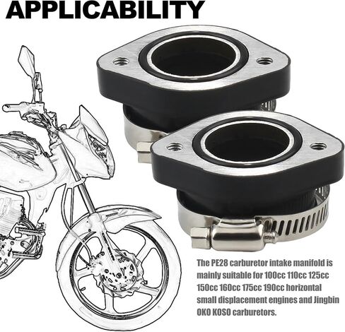 28 ملم كربون المدخول PE28 مدخل مشعب التمهيد متوافق مع VM24 OKO KOSO Universal Motocross (2pcs) in Kuwait