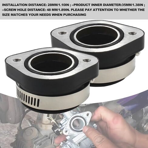 28 ملم كربون المدخول PE28 مدخل مشعب التمهيد متوافق مع VM24 OKO KOSO Universal Motocross (2pcs) in Kuwait