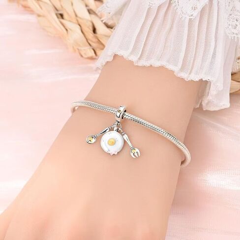 CIlight Glow-in-the-Dark Firefly Pendant Dangle 925 Sterling Silver Charms Fit for All Brand Bracelet Jewelry Gifts for Women in Saudi Arabia