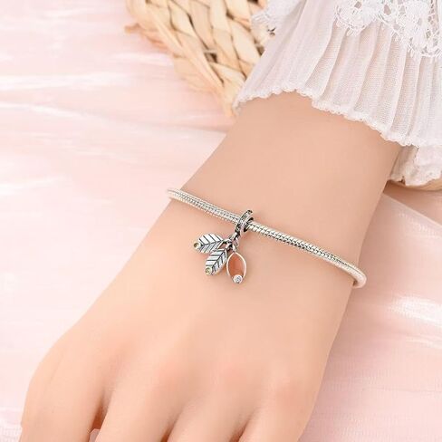 CIlight Glow-in-the-Dark Firefly Pendant Dangle 925 Sterling Silver Charms Fit for All Brand Bracelet Jewelry Gifts for Women in Saudi Arabia