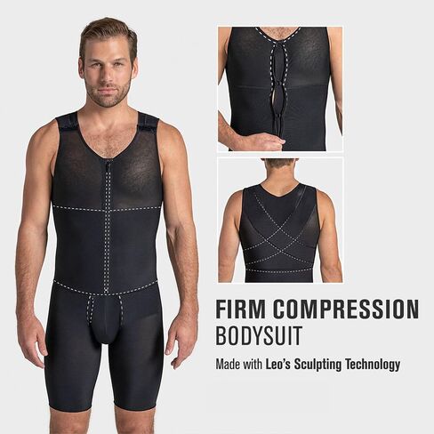 Full Shaper Compression Tummy Control Bodysuit -Post Surgical Shapewear for Men in Saudi Arabia