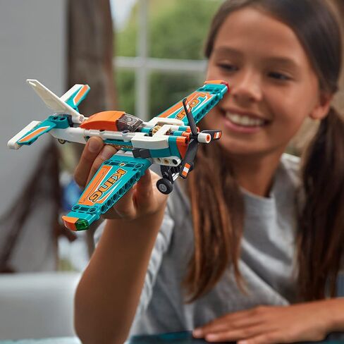 LEGO 42117 Technic Race Plane Toy to Jet Aeroplane 2 in 1 Stunt Model Building Set for Boys and Girls 7 Plus Years Old, Gift Idea in Saudi Arabia