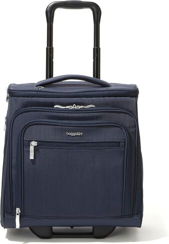 Baggallini Expandable Underseat Carry-On - Lightweight Travel Luggage Carry On Weekender with Wheels in Saudi Arabia
