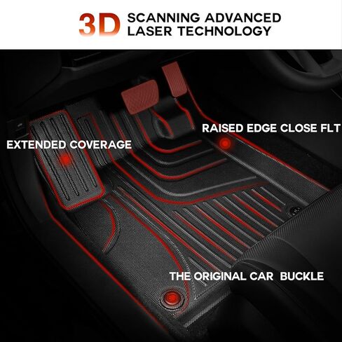 RDX 2019-2024 2025 Cargo Liner - Custom Fit Trunk Mats for Acura RDX 2019-2025 Cargo Mat - All Weather Cargo Tray TPE Rubber Floor Mat in Kuwait