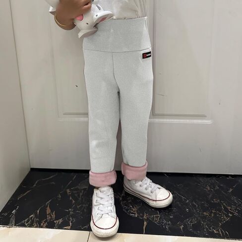 Evelin LEE Baby Boys Girls Winter Warm Fleece Lined Leggings Stretchy High Waisted Active Sweatpants in Saudi Arabia