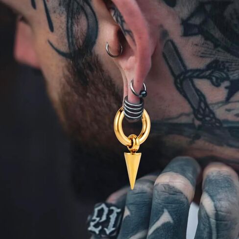 Vankula Ear Hanger Weights for Stretched Ears Gauges Stainless Steel Ear Plugs Stretching Kit Fashion Body Jewelry in Saudi Arabia