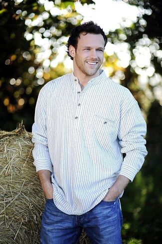 Lee Valley - Genuine Irish Cotton Flannel Grandfather Shirt - Men's (X-Large, LV11 Plain Blue) in Saudi Arabia