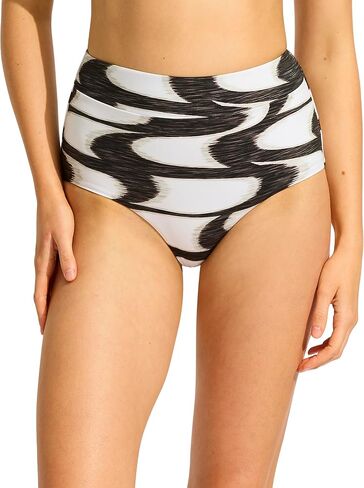 Seafolly Women's High Waisted Full Coverage Low Legline Bikini Bottom Swimsuit in Saudi Arabia