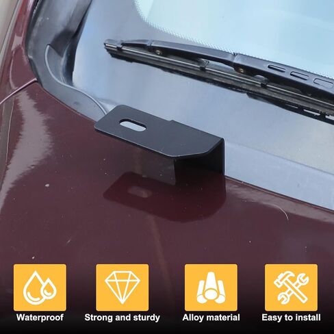 Hood Hinges Ditch Light Mount Bracket Compatible with Honda Pilot 2003-2008, Hood Hinge Mount Brackets for Led Work Lights, Carbon Steel (Style A, 03-08) in Saudi Arabia