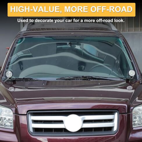 Hood Hinges Ditch Light Mount Bracket Compatible with Honda Pilot 2003-2008, Hood Hinge Mount Brackets for Led Work Lights, Carbon Steel (Style A, 03-08) in Saudi Arabia