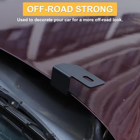 Hood Hinges Ditch Light Mount Bracket Compatible with Honda Pilot 2003-2008, Hood Hinge Mount Brackets for Led Work Lights, Carbon Steel (Style A, 03-08) in Saudi Arabia