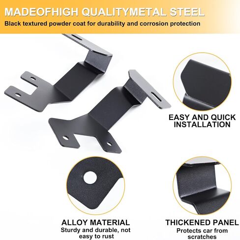 Hood Hinges Ditch Light Mount Bracket Compatible with Honda Pilot 2003-2008, Hood Hinge Mount Brackets for Led Work Lights, Carbon Steel (Style A, 03-08) in Saudi Arabia