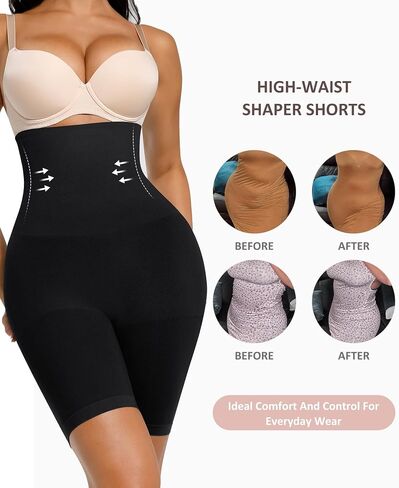 FeelinGirl Shapewear for Women Tummy Control High Waist Body Shaper Shorts Butt Lifting Control Panties in Saudi Arabia
