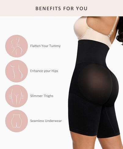 FeelinGirl Shapewear for Women Tummy Control High Waist Body Shaper Shorts Butt Lifting Control Panties in Saudi Arabia
