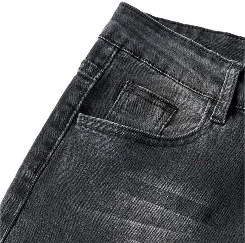 Andongnywell Women's Juniors Bell Bottom Jeans Mid Waist Stretch Fitted Bell Bottom Denim Pants Trousers in Saudi Arabia