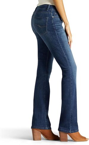 Lee Women's Modern Series Curvy Fit Bootcut Jean with Hidden Pocket, Cascade, 16 Long in Kuwait