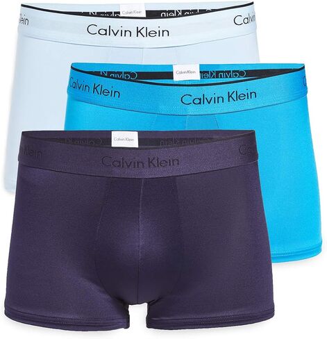 Calvin Klein Men's Microfiber Stretch 3-Pack Low Rise Trunks in Saudi Arabia