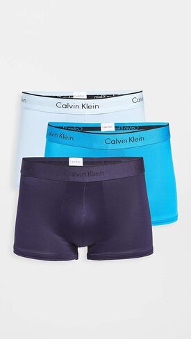 Calvin Klein Men's Microfiber Stretch 3-Pack Low Rise Trunks in Saudi Arabia