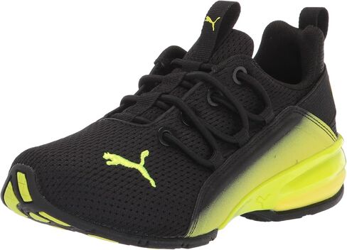 PUMA Axelion Boys Shoes Size 4, Color: Black/Silver in Saudi Arabia