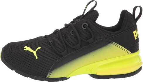 PUMA Axelion Boys Shoes Size 4, Color: Black/Silver in Saudi Arabia