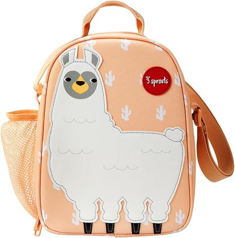3 Sprouts Kids Lunch Bag - Durable Lunch Box for Boys and Girls - Kids Lunch Box - Perfect for Daycare, School and Travel - Insulated Fabric, Water Bottle Holder - Ideal for Children 3+, Deer in Saudi Arabia