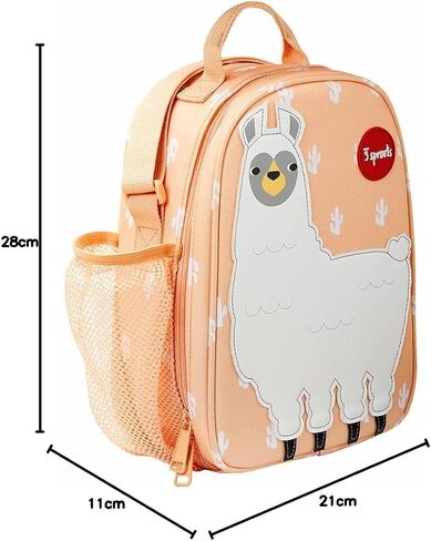 3 Sprouts Kids Lunch Bag - Durable Lunch Box for Boys and Girls - Kids Lunch Box - Perfect for Daycare, School and Travel - Insulated Fabric, Water Bottle Holder - Ideal for Children 3+, Deer in Saudi Arabia