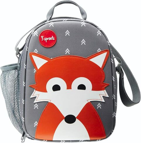 3 Sprouts Kids Lunch Bag - Durable Lunch Box for Boys and Girls - Kids Lunch Box - Perfect for Daycare, School and Travel - Insulated Fabric, Water Bottle Holder - Ideal for Children 3+, Deer in Saudi Arabia