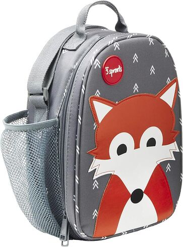 3 Sprouts Kids Lunch Bag - Durable Lunch Box for Boys and Girls - Kids Lunch Box - Perfect for Daycare, School and Travel - Insulated Fabric, Water Bottle Holder - Ideal for Children 3+, Deer in Saudi Arabia