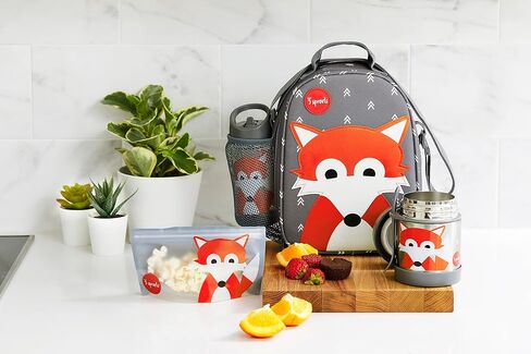 3 Sprouts Kids Lunch Bag - Durable Lunch Box for Boys and Girls - Kids Lunch Box - Perfect for Daycare, School and Travel - Insulated Fabric, Water Bottle Holder - Ideal for Children 3+, Deer in Saudi Arabia