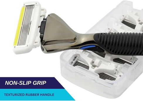 SWIPE Premium Men's 6-Blade Razor Kit (Flex Head Handle + 24 Refills) in Saudi Arabia