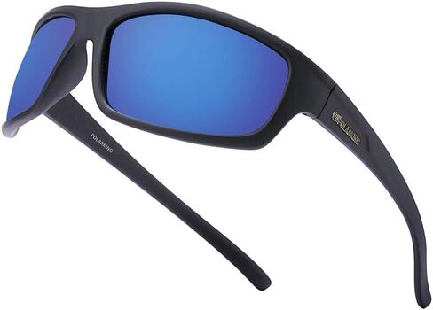 نظارة شمسية رياضية مستقطبة للرجال غير لامع تنتهي نظارات الشمس مرآة العدسة الأشعة فوق البنفسجية. in Kuwait