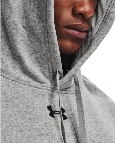 Under Armour Men's Hustle Fleece Hoodie Steeltown Gold | Black 3XL in Saudi Arabia