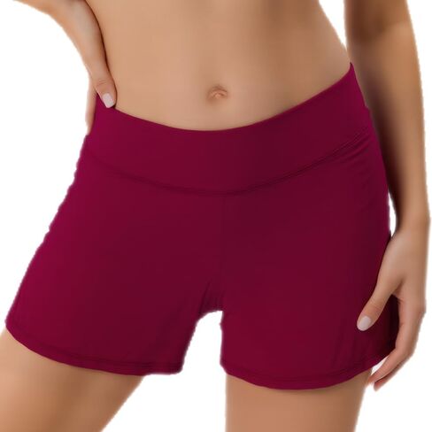 COCOPEAR Period High Waisted Swim Shorts Women with Liner Leakproof Women's Board Shorts for Teens, Girls, Women in Saudi Arabia
