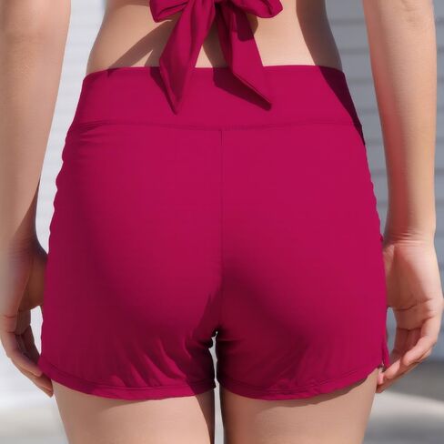 COCOPEAR Period High Waisted Swim Shorts Women with Liner Leakproof Women's Board Shorts for Teens, Girls, Women in Saudi Arabia