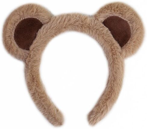 YOWOCAL Bear Ears Headband Animal Ears Hair Hoops Hair Accessories Cosplay Costume for Christmas Halloween Party in Saudi Arabia