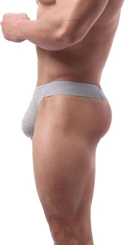 Summer Code Mens Thong G-String Underwear Stretchy Airy Under Panties Male Solid Bikini T Back Pants in Saudi Arabia