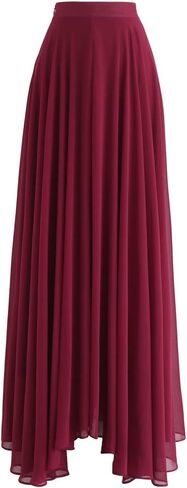 CHICWISH Women's Timeless Favorite Chiffon Maxi Prom Party Skirt in Saudi Arabia