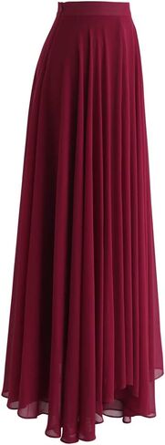 CHICWISH Women's Timeless Favorite Chiffon Maxi Prom Party Skirt in Saudi Arabia