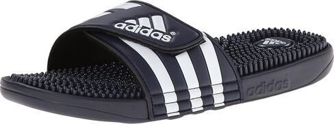 adidas Men's Adissage Slides Sandal, Black/White/Black, 10 in Saudi Arabia