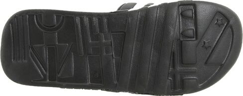 adidas Men's Adissage Slides Sandal, Black/White/Black, 10 in Saudi Arabia