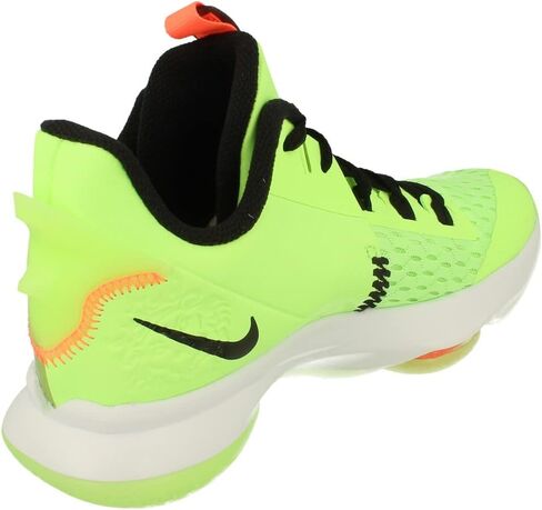 Nike Men's Lebron Witness 5 Basketball Shoes Lime Glow/Bright Mango/White/Black CQ9380-300 (Numeric_10) in Saudi Arabia